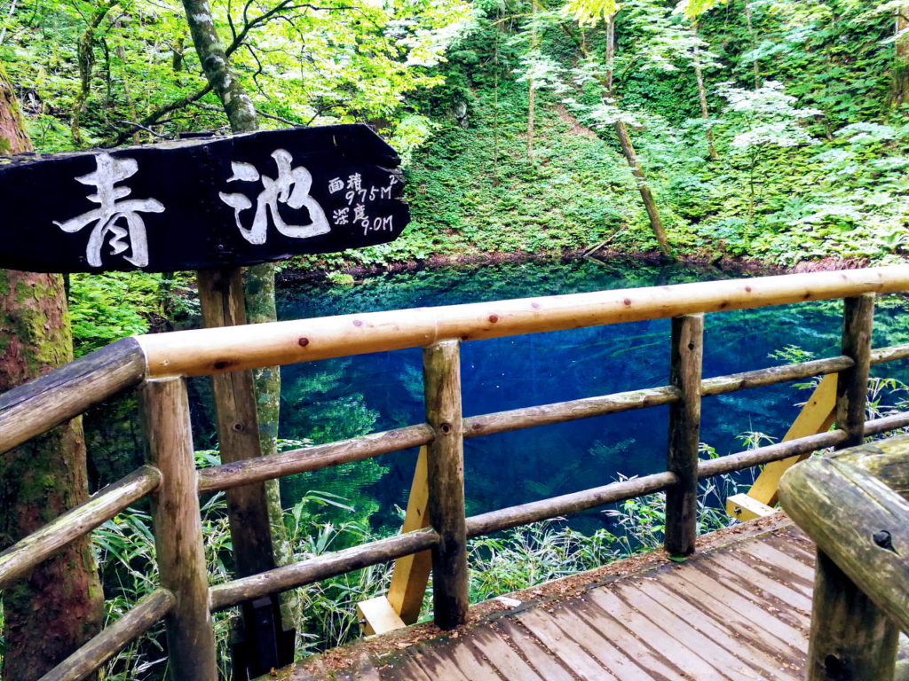 深浦町の青池